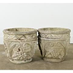 English Pair of Reconstituted Stone Planters - 3760734