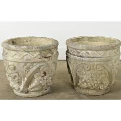 English Pair of Reconstituted Stone Planters - 3760770