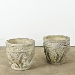 English Pair of Reconstituted Stone Planters - 3760779
