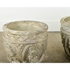 English Pair of Reconstituted Stone Planters - 3760797