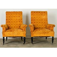 English Pair of Victorian Armchairs - 3935026