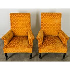 English Pair of Victorian Armchairs - 3935030