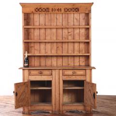 English Pine Stepback Dresser Bookcase One Piece 19th C  - 4610571