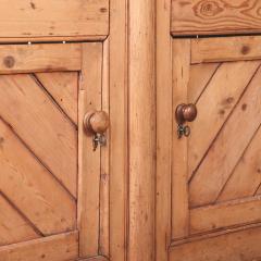 English Pine Stepback Dresser Bookcase One Piece 19th C  - 4610572