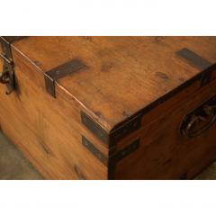 English Pine Trunk with Metal Banding - 1532050