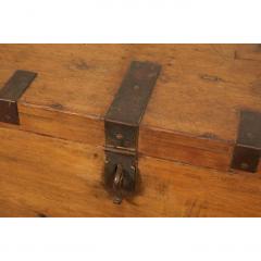 English Pine Trunk with Metal Banding - 1532052