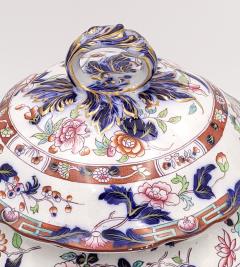 English Porcelain Tureen Imari Style Early Victorian - 3793326