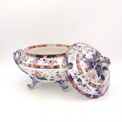 English Porcelain Tureen Imari Style Early Victorian - 3793329