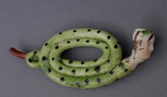 English Pottery Coiled Snake Pipe Circa 1810 - 109575