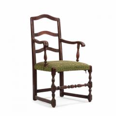English Provincial Walnut Arm Chair - 1399845
