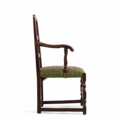 English Provincial Walnut Arm Chair - 1399846