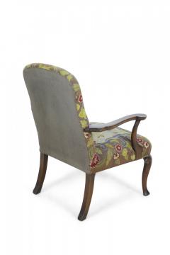 English Queen Anne Needlepoint Tapestry and Walnut Armchair - 4169672