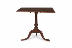English Queen Anne Style Mahogany Square Tilt Top Center Table - 4670684