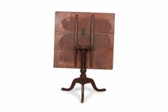 English Queen Anne Style Mahogany Square Tilt Top Center Table - 4670686