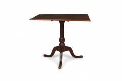 English Queen Anne Style Mahogany Square Tilt Top Center Table - 4670687