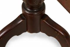 English Queen Anne Style Mahogany Square Tilt Top Center Table - 4670693