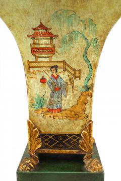 English Recency Style Chinoiserie Celadon Pot - 4201584