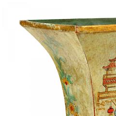 English Recency Style Chinoiserie Celadon Pot - 4201586