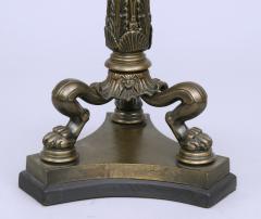 English Regency Antique Bronze Lamp Circa 1820 - 1692604