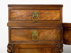 English Regency Antique Mahogany Sideboard Server w Lion Heads circa 1810 - 992890