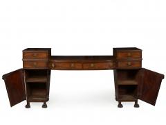 English Regency Antique Mahogany Sideboard Server w Lion Heads circa 1810 - 992895