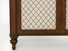 English Regency Antique Mahogany and Brass Cabinet Sideboard Server 19th C  - 1152100