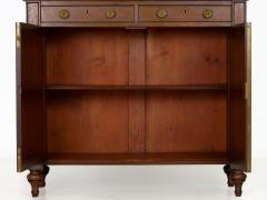 English Regency Antique Mahogany and Brass Cabinet Sideboard Server 19th C  - 1152102