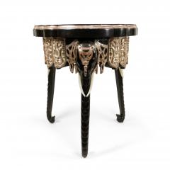 English Regency Black Lacquered Elephant Side Table - 1438094