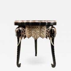 English Regency Black Lacquered Elephant Side Table - 1443470