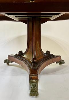 English Regency Brass Inlaid Rosewood Tilt Top Center Table - 2587397