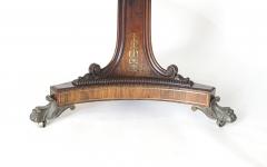 English Regency Brass Inlaid Rosewood Tilt Top Center Table - 2587399