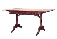 English Regency Brass and Satinwood Davenport - 1429174