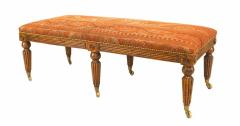 English Regency Burl Elm Bench - 4635110