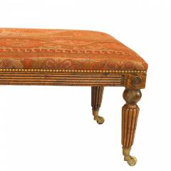 English Regency Burl Elm Bench - 4635112