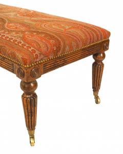 English Regency Burl Elm Bench - 4635114