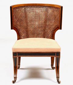 English Regency Caned and Ebonized Mahogany Klismos Chair Althorp circa 1815 - 4498556