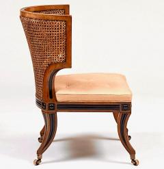 English Regency Caned and Ebonized Mahogany Klismos Chair Althorp circa 1815 - 4498557