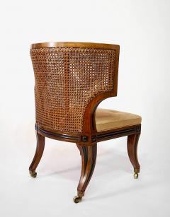 English Regency Caned and Ebonized Mahogany Klismos Chair Althorp circa 1815 - 4498560