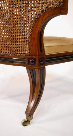 English Regency Caned and Ebonized Mahogany Klismos Chair Althorp circa 1815 - 4498564