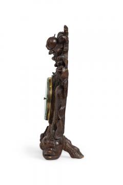 English Regency Carved Walnut Barometer - 4658480