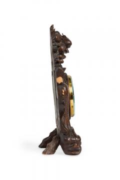 English Regency Carved Walnut Barometer - 4658482