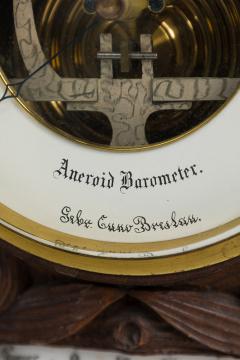 English Regency Carved Walnut Barometer - 4658484