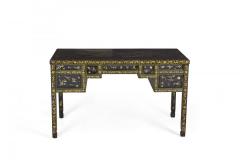 English Regency Chinese Export Gilt Black Lacquer Desk - 4628887