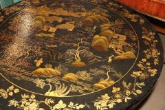 English Regency Chinoiserie Black and Parcel Gilt Lacquered Center Table - 3656672