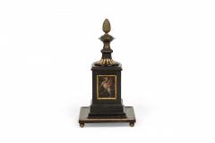 English Regency Decorative Painted and Gilt Newel Post Cap - 4519569