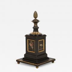 English Regency Decorative Painted and Gilt Newel Post Cap - 4529181