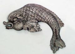 English Regency Dolphin Wall Plaque Pub Sign - 4321381