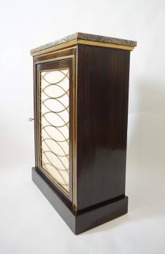 English Regency Faux Rosewood Painted Septarian Top Dwarf Cabinet circa 1820 - 3795732