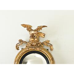 English Regency Gilt Convex Mirror - 3877218