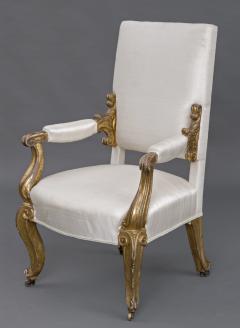 English Regency Giltwood Open Armchair Circa 1820 - 109775